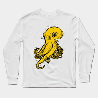 Yellow octopus Long Sleeve T-Shirt